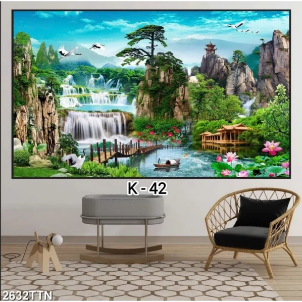 Tranh tráng gương treo tường Sơn Thủy Hữu Tình - ST10